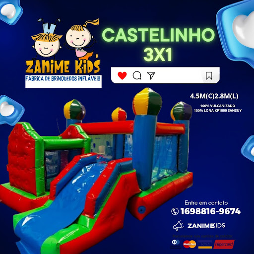 Zanime kids fabricação de brinquedos infláveis. em Ribeirão Preto